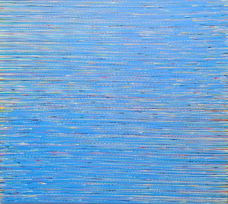 Blauueberblau 2016, 90x100+R, Acryl-Lack auf LW € 2.900